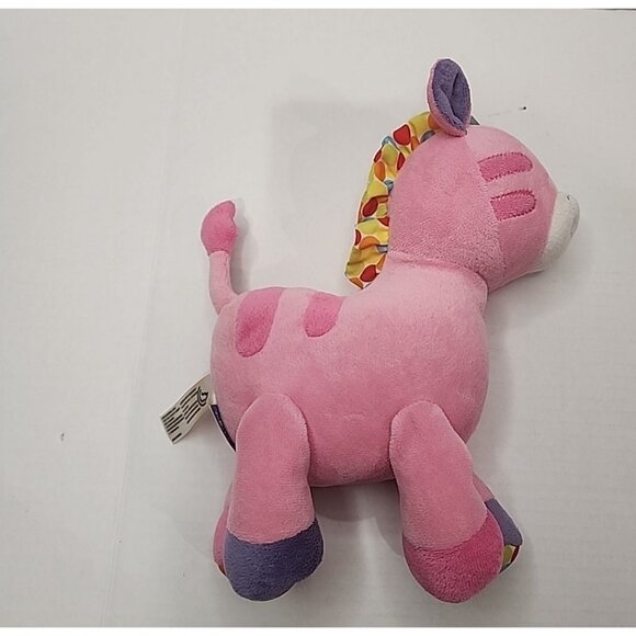 Musical ROCKABYE BABY Pink Zebra Windup soft Plush toy plays music Babies R Us - Picture 3 of 4